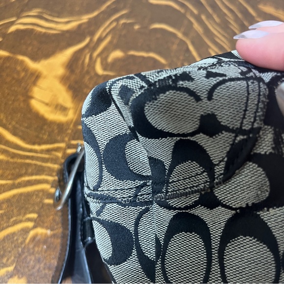 Coach Bleeker Black and Gray Signature C Hobo Bag - Picture 5 of 11